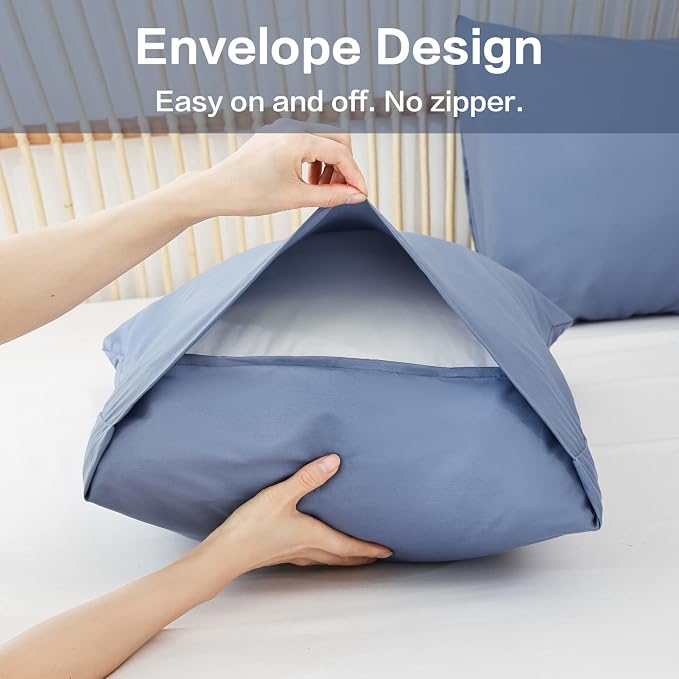 ROSGONIA Oversized King Comforter Slate Blue - Image 6