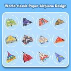 Paper Airplane Origami Kit for Kids Ages 8-12, 12 Paper Airplane Designs - Image 2