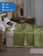 YnM Cooling Weighted Blanket for Adults, 20lbs Heavy Bed Throw for One Person - Image 3