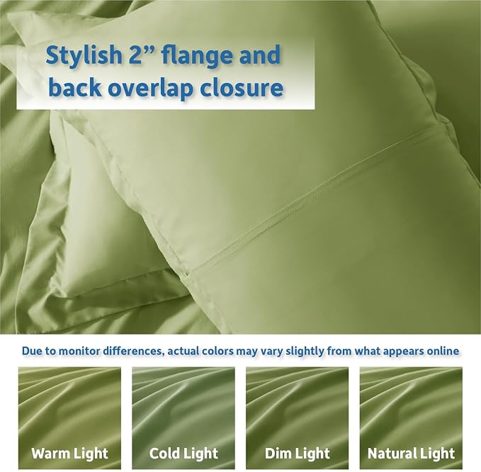 Nestl Calla Green Duvet Cover King Size - Image 8
