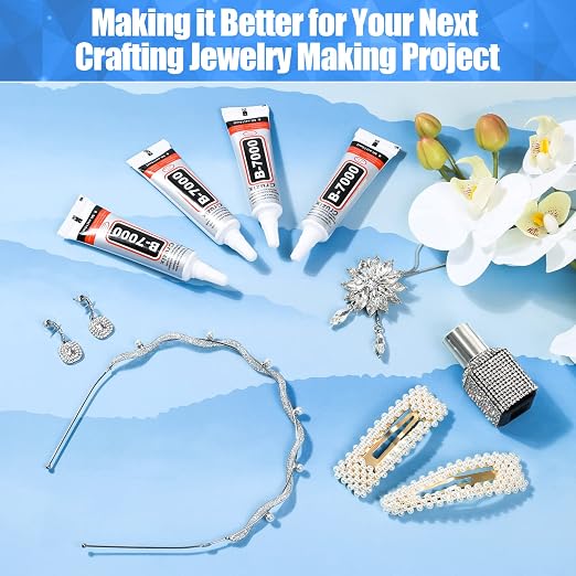 B-7000 Glue Clear for Rhinestone Crafts, Jewelry and Bead Adhesive B7000 Semi - Image 7