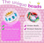 AIPRIDY Charm Bracelet Making Kit, Unicorn Mermaid Crafts Gifts Set Can - Image 2