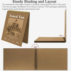 Fuxi Toned Sketchbook 8x10, 60 Sheets Spiral Bound Artist Sketch Pad - Image 4