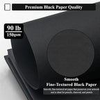 SuFly Black Paper Sketchbook 5.5 x 8.5, 60 Sheets Artist Papers - Image 3