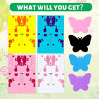 VKPI 4 Butterflies Foam Art Crafts Gift Kit, Creative Make Your Own Butterflies - Image 5