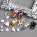 Fcozpjk Silicone Nail Art Molds Halloween, 3D Bat Spider Ghost Pumpkin Skeleton - Image 5