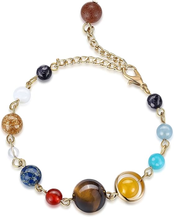 Fesciory Women Solar System Bracelet Universe Galaxy The Eight Planets Guardian - Image 2