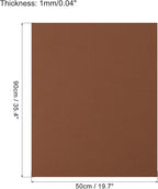MECCANIXITY EVA Foam Sheets Coffee Brown 19.7 Inch x 35.4 Inch 1mm Thick Crafts - Image 2