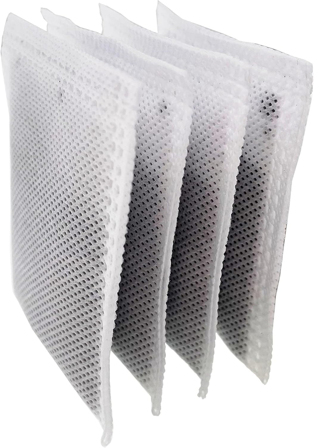 4 Pack Compact Activated Charcoal Odor Absorbing Filter Smaller Refill Deodorizer Compatible with iTouchless Under 8 Gallons Small Trash Cans with Filter Compartment