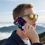 for Samsung Galaxy S24 Plus Case, Skull Star Collage Pattern Glossy 2 in 1 - Image 7
