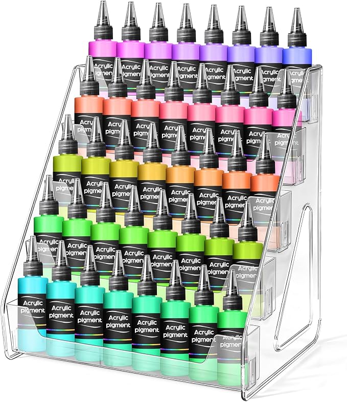 Vowcarol Clear Acrylic Paint Organizer Tall Version - Image 2