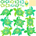 Renbuzhu 48PCS Summer Crafts: Paper Sea Turtle Suncatchers DIY Kits, Ocean by Renbuzhu