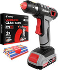 EZARC Cordless Hot Glue Gun, 15s Fast Heating 12V Mini Glue Gun by EZARCTools