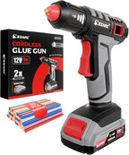 EZARC Cordless Hot Glue Gun, 15s Fast Heating 12V Mini Glue Gun by EZARCTools