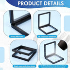 60 Pcs 3D Floating Display Case PE Film Jewelry Storage Box Coins Display Frame - Image 4