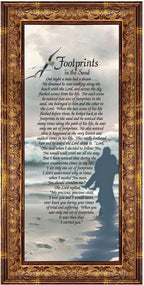 Crossroads Home Décor Footprints in the Sand Inspirational Wall Art - Image 2