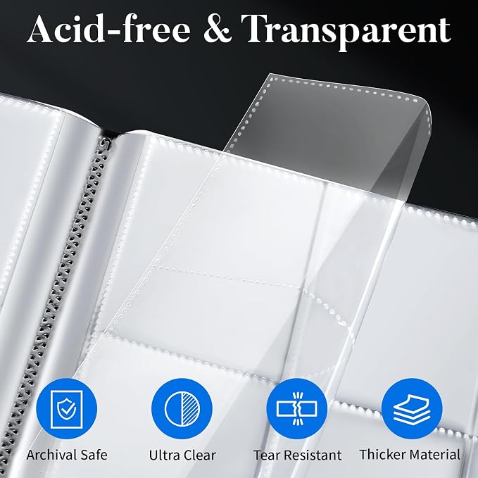 Card Binder 9 Pocket, Fabmaker 396 Pockets Trading Card Binder, Premium - Image 4