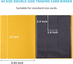 Upgraded 9 Pockets Trading Card Collection Binder, 360 Book Holder Album - Image 2