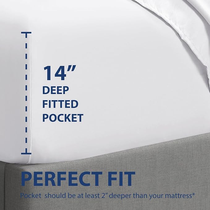 Cathay Home Queen Fitted Sheet - Image 3