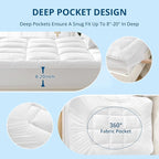 YUGYVOB Twin XL Mattress Topper Extra Thick, and Breathable Mattress Pad 8-21" - Image 5