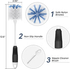 Amazer Bottle Brush Cleaner, Long Flexible Handle Bottle Brush Scrub - Image 2