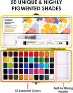 Grabie 50 Colors Premium All-In-One Water Color Paint Set - Image 5