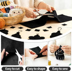 Black Fabric Sheet 72" X 36", 1.4mm Thick Large Soft Durable Flexible Craft - Image 4