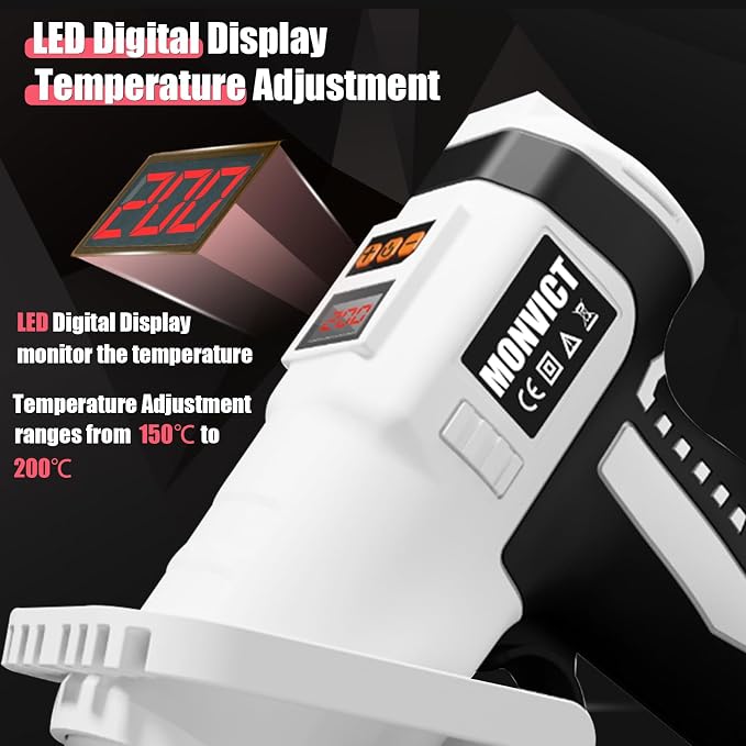 MONVICT Cordless Digital Display Hot Glue Gun - Image 2