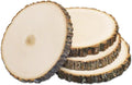 Wilson 4 Pack Basswood Round Rustic Wood Slice, Sanded Side, 9-12" Diameter by Wilson