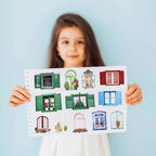 50PCS Window Flower Stickers Aesthetic PET Transparent Beside The Window Decal - Image 8