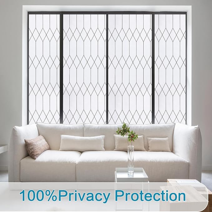 Windimiley Window Privacy Film Stained Glass Static Clings, Bathroom Frosted - Image 2