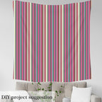 Boho Stripes Fabric by The Yard, Colorful Ethnic Mexican DIY Art Fabric - Image 4