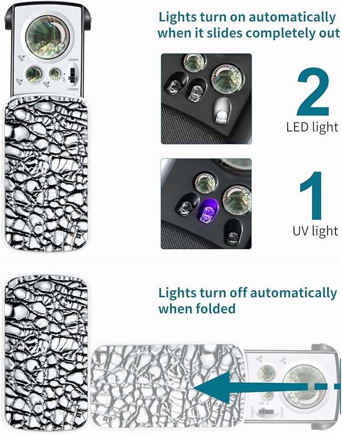 JARLINK 2 Pack Jewelers Loupe - Image 5