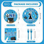 96Pcs Boss 1st Birthday Party Decorations - Image 2
