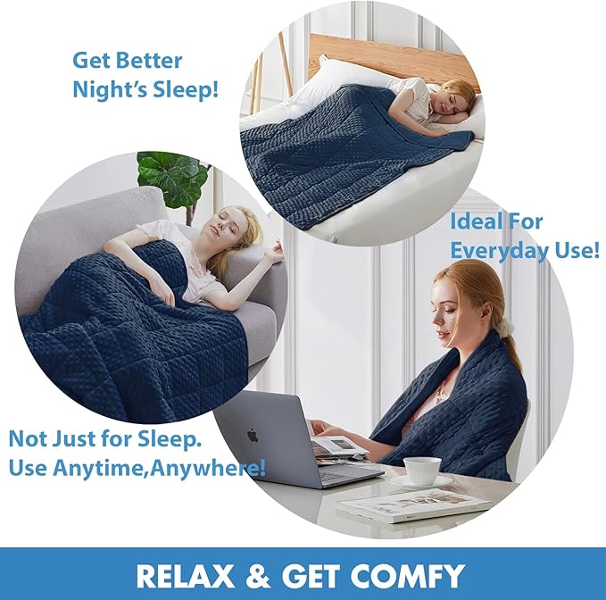 Huloo Sleep Weighted Blanket Twin 15lbs - Image 5