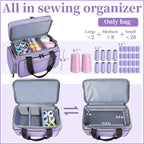 Anitor Large Sewing Supplies Organizer, Double Layer Sewing Storage Organizer - Image 2