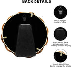 High-End Gold 4x4'' Round Zinc Alloy Picture Frames, Unique Wave Design - Image 7