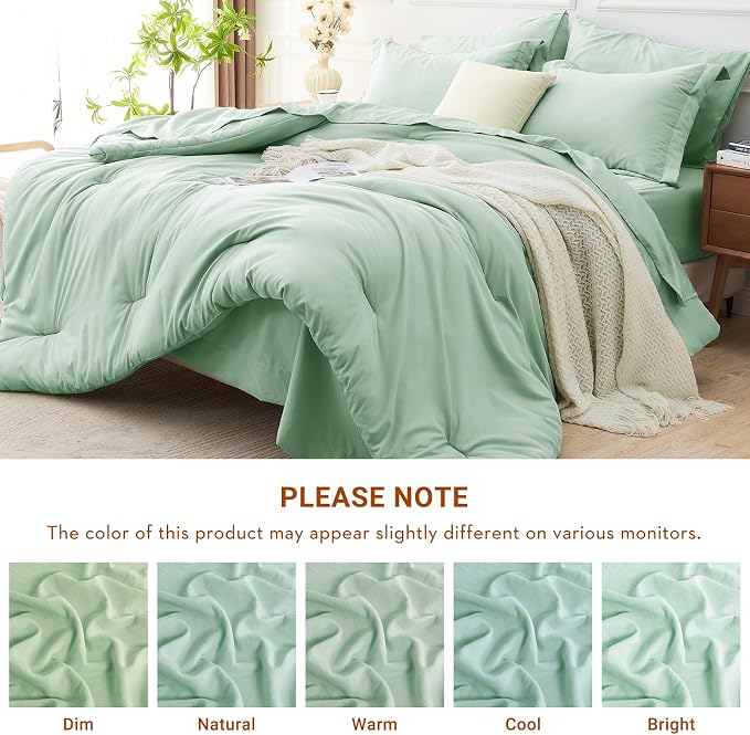 MUXHOMO 5 Pieces Twin Comforter Set, Soft Bed in a Bag Twin Size, All Season - Image 7