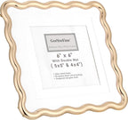 Gold 6x6'' Wave Design Photo Frame - Image 9