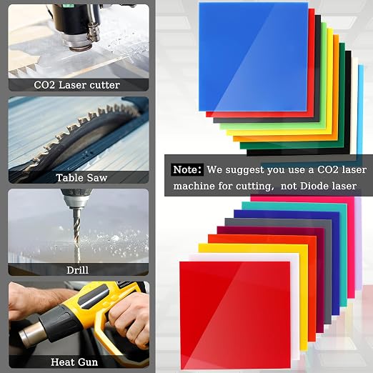 Adrattnay Acrylic Sheets 1/8" Thick, Opaque Colored Acrylic Panels - Image 4
