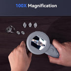 TOMLOV P10 Microscope for Adults Kids, Portable 100X Illuminated Jewelers Loupe - Image 4