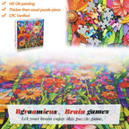 Bgraamiens-Mosaic Art Flowers-1000 Pieces Puzzle - Image 5