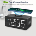DreamSky Wooden Digital Alarm Clock - Image 3