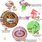 8 Pack Diamond Art Coasters, Coffee Dog Diamond Painting Coasters Kits | Dog - Image 3