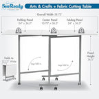 Sew Ready Folding Craft & Cutting Standing Table - Image 3