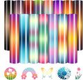 Gradient HTV Heat Transfer Vinyl 15 Sheets 12×10in Iron on Vinyl | Ombre by CraftingEveryday