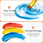 Nicpro Acrylic Paint Set, 36 Colors x 2 oz/60 ml - Image 4