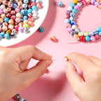 Hicarer 500 Pcs 8 mm Beads Bulk Acrylic Craft Beads - Image 5