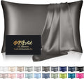 Silk Pillowcase for Hair and Skin, Mulberry Silk Pillow Cases Queen Size by HOME