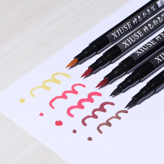 HARFINGTON Fabric Markers Permanent Dye Paint Textile Marker Pens Fine Tip - Image 5